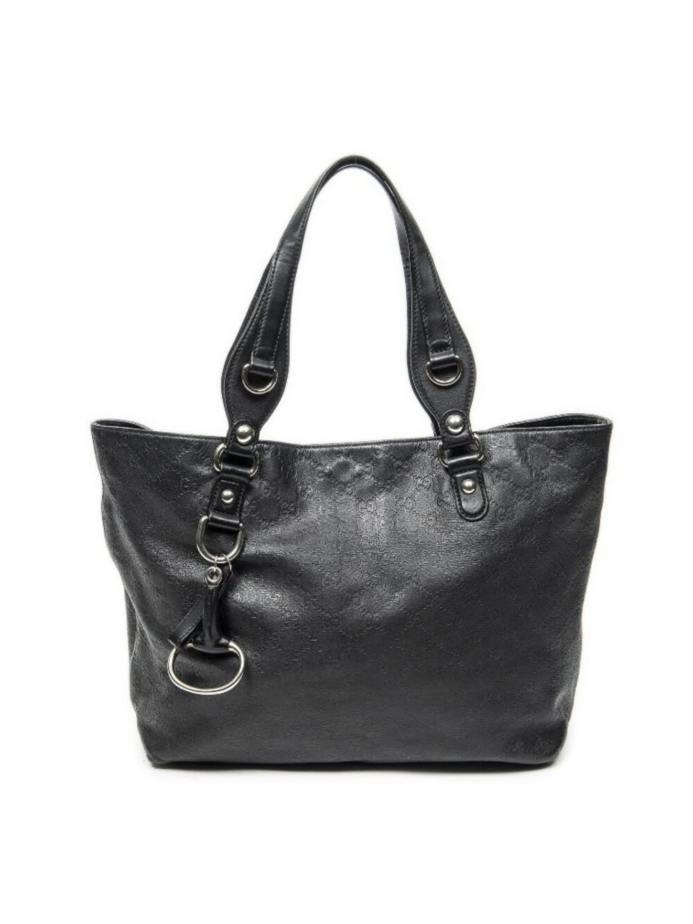 Gucci Icon Bit Tote Bag Black Guccissima